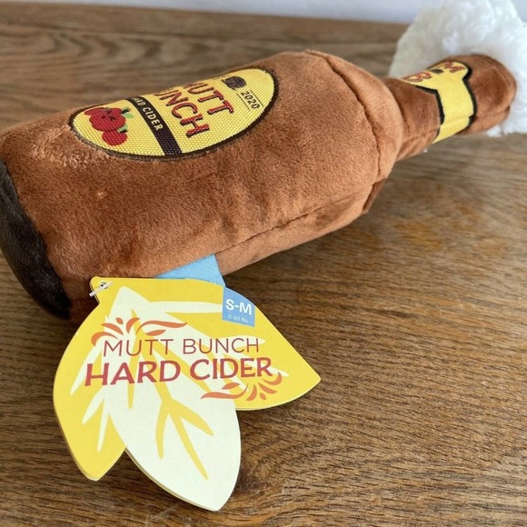 Bark Box Mutt Bunch Hard Cider Dog Toy Medium squeaker crinkle Fall New Pet Gift - Picture 5 of 7